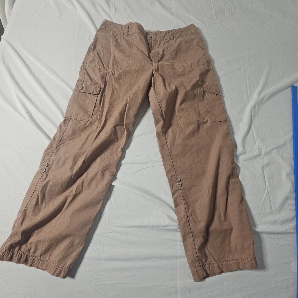 Light weight Caribbean Joe Cargo Pants Women’s Size 14 Khaki